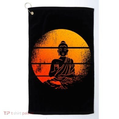 Buddha Statue Buddhist Meditate Sitting Buddha Gift Golf Towel