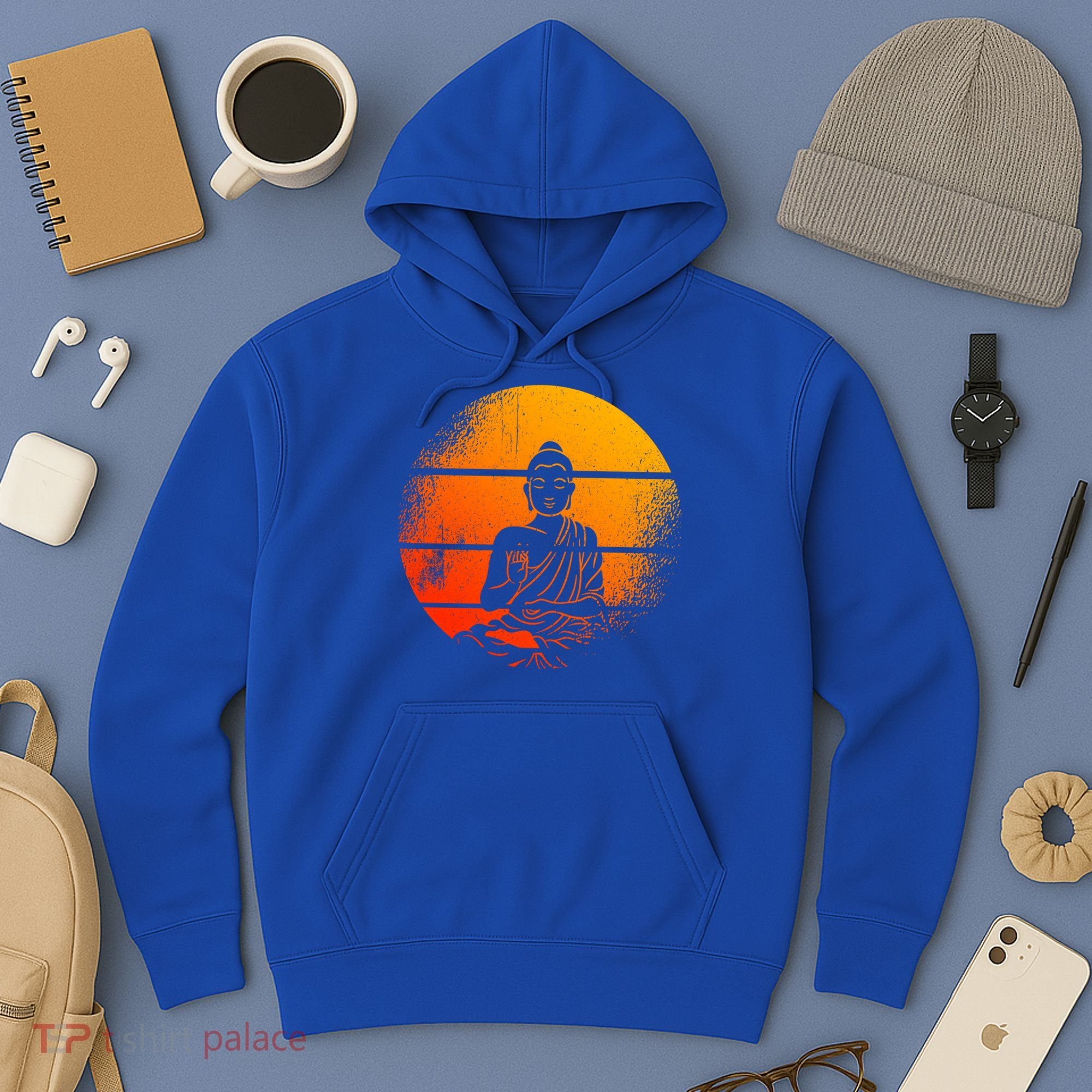 Buddha Statue Buddhist Meditate Sitting Buddha Gift Hoodie
