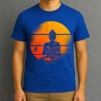 Buddha Statue Buddhist Meditate Sitting Buddha Gift T-Shirt thumb 3