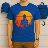 Buddha Statue Buddhist Meditate Sitting Buddha Gift T-Shirt thumb 6