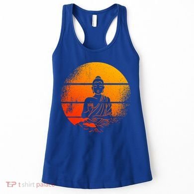 Buddha Statue Buddhist Meditate Sitting Buddha Gift Women's Tank Top