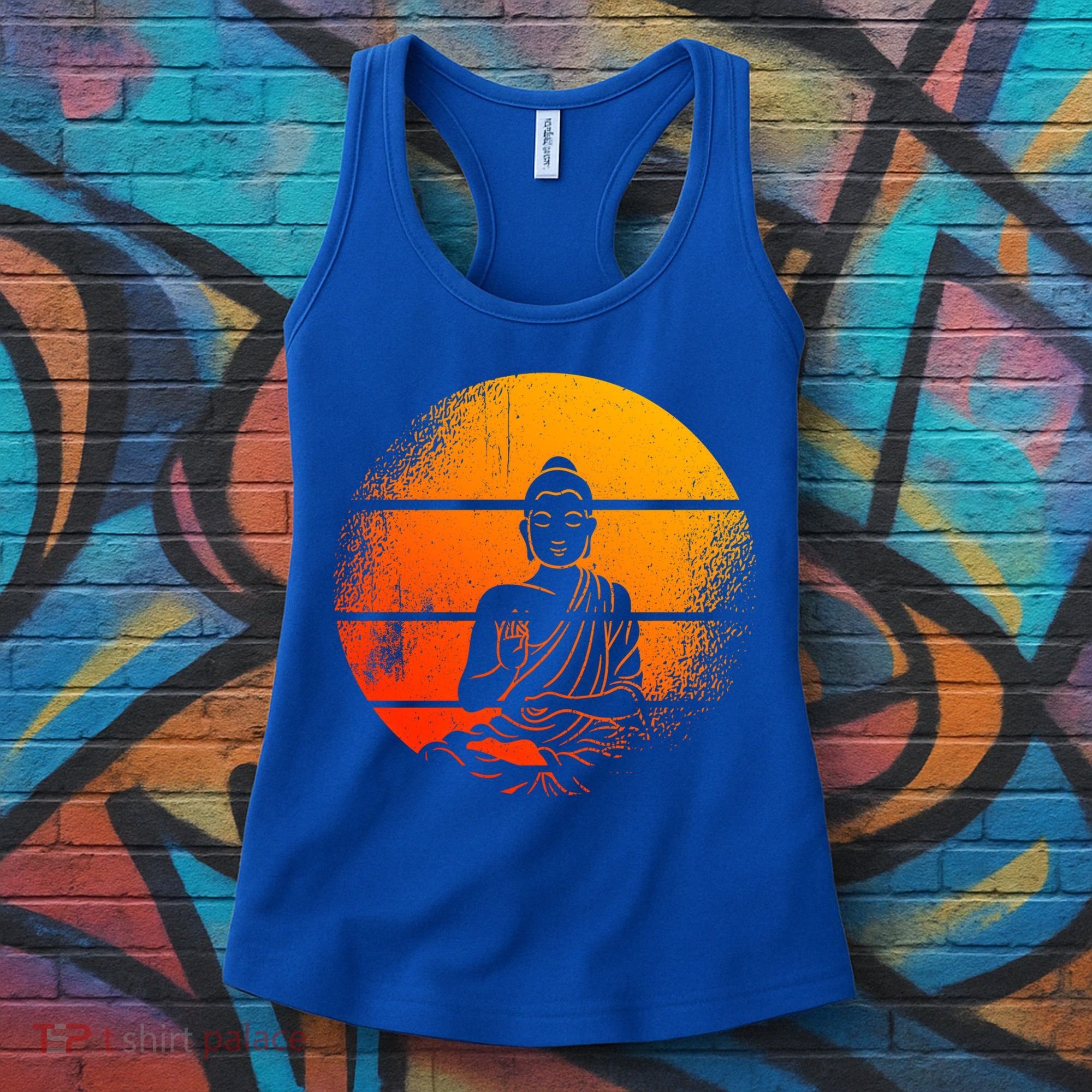 Buddha Statue Buddhist Meditate Sitting Buddha Gift Women's Tank Top