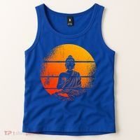 Buddha Statue Buddhist Meditate Sitting Buddha Gift Tank Top thumb 2