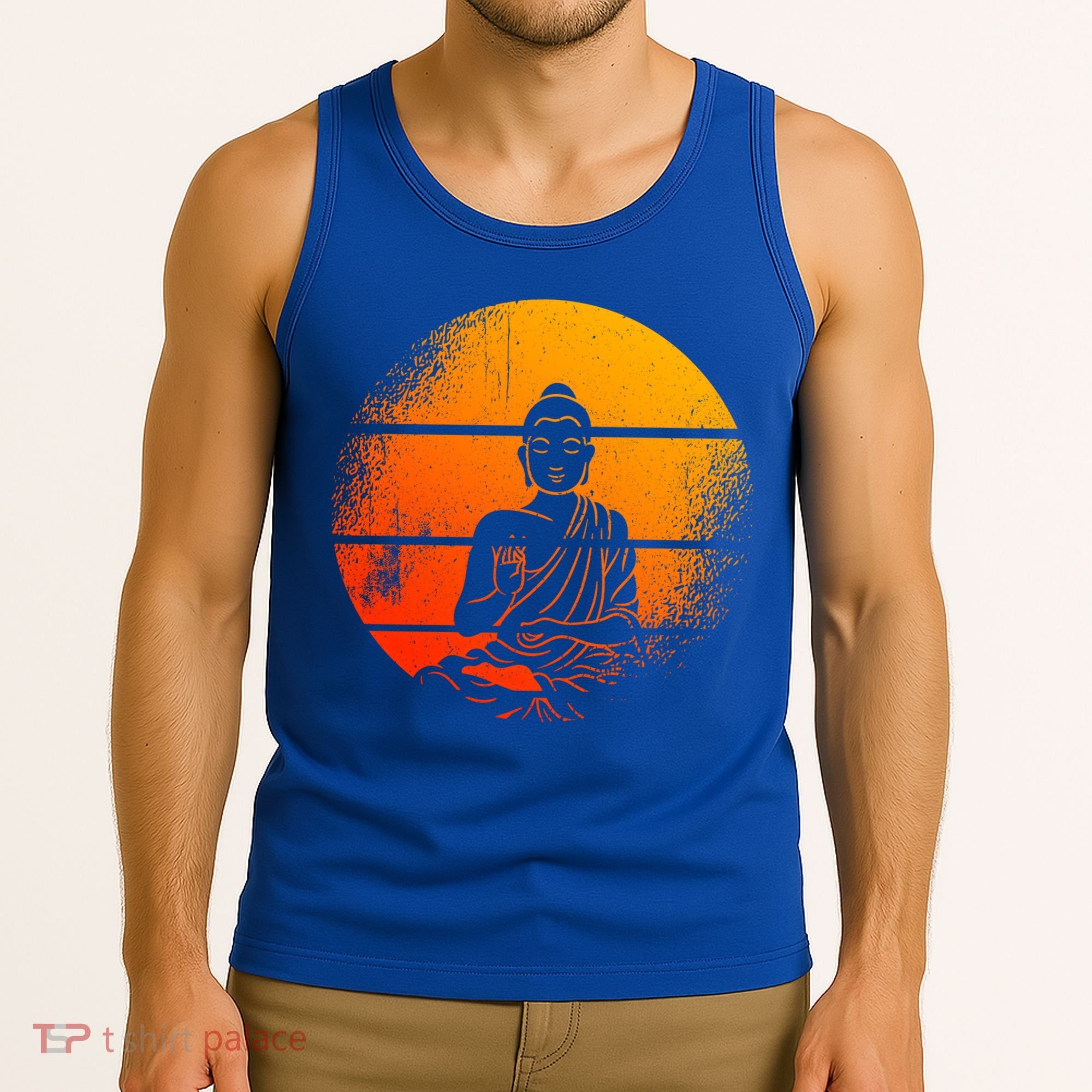 Buddha Statue Buddhist Meditate Sitting Buddha Gift Tank Top