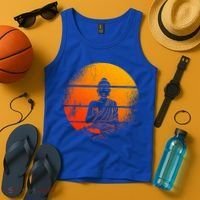 Buddha Statue Buddhist Meditate Sitting Buddha Gift Tank Top thumb 4