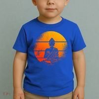 Buddha Statue Buddhist Meditate Sitting Buddha Gift Toddler T-Shirt thumb 2