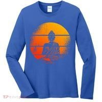 Buddha Statue Buddhist Meditate Sitting Buddha Gift Women's Long Sleeve Shirt thumb 0