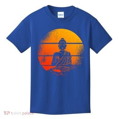 Buddha Statue Buddhist Meditate Sitting Buddha Gift Kids T-Shirt