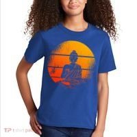 Buddha Statue Buddhist Meditate Sitting Buddha Gift Kids T-Shirt thumb 2