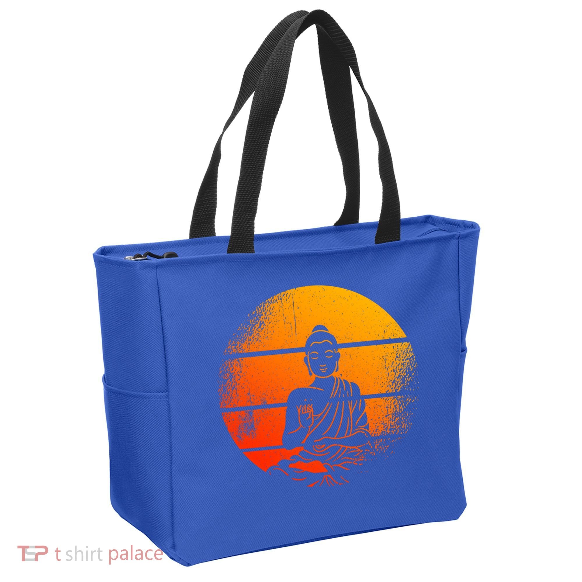Buddha Statue Buddhist Meditate Sitting Buddha Gift Tote Bag