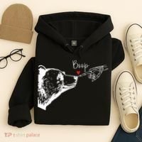 Bear Skeleton Boop Bear Funny Halloween Girl Hoodie thumb 4