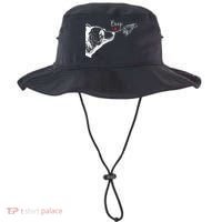 Bear Skeleton Boop Bear Funny Halloween Girl Bucket Hat thumb 0