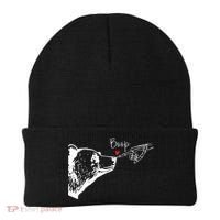 Bear Skeleton Boop Bear Funny Halloween Girl Beanie thumb 0