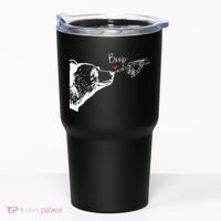 Bear Skeleton Boop Bear Funny Halloween Girl Tumbler thumb 0