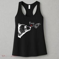 Bear Skeleton Boop Bear Funny Halloween Girl Women's Tank Top thumb 3