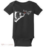 Bear Skeleton Boop Bear Funny Halloween Girl Baby Bodysuit thumb 0