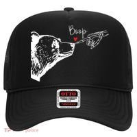 Bear Skeleton Boop Bear Funny Halloween Girl Hat thumb 0
