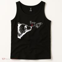 Bear Skeleton Boop Bear Funny Halloween Girl Tank Top thumb 2