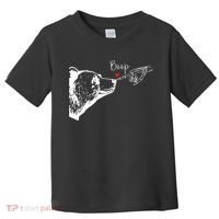 Bear Skeleton Boop Bear Funny Halloween Girl Toddler T-Shirt thumb 0