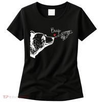 Bear Skeleton Boop Bear Funny Halloween Girl Women's T-Shirt thumb 0