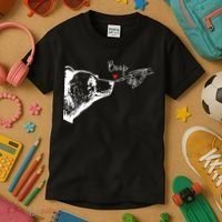 Bear Skeleton Boop Bear Funny Halloween Girl Kids T-Shirt thumb 3