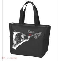 Bear Skeleton Boop Bear Funny Halloween Girl Tote Bag thumb 3