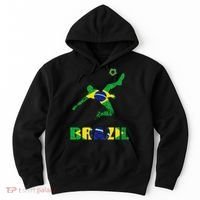 Brazil Soccer Brazilian Football Player Brasileiro Player Hoodie thumb 0