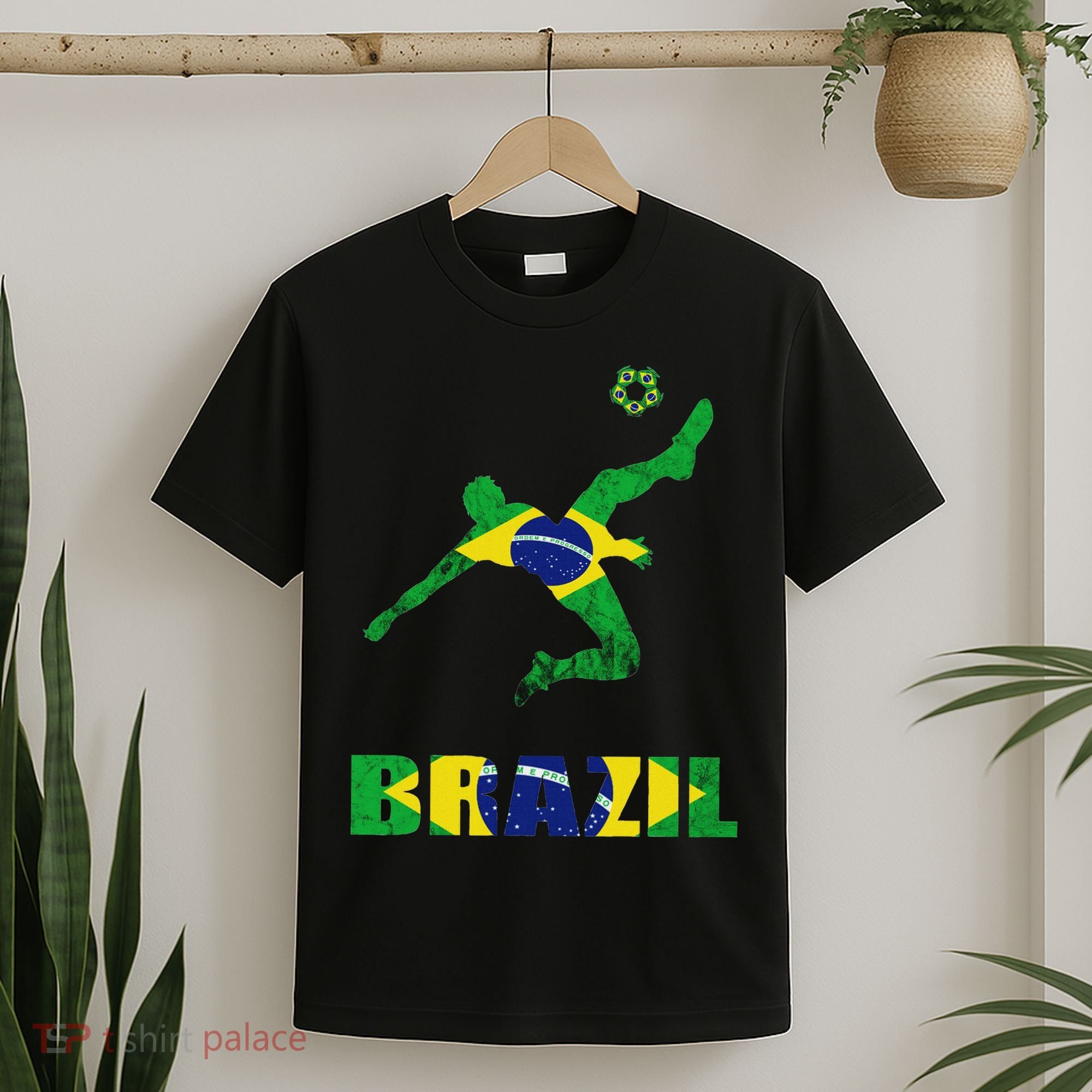 Brazil Soccer Brazilian Football Player Brasileiro Player T-Shirt