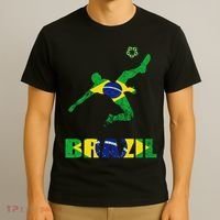 Brazil Soccer Brazilian Football Player Brasileiro Player T-Shirt thumb 3