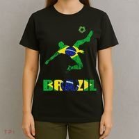 Brazil Soccer Brazilian Football Player Brasileiro Player T-Shirt thumb 4