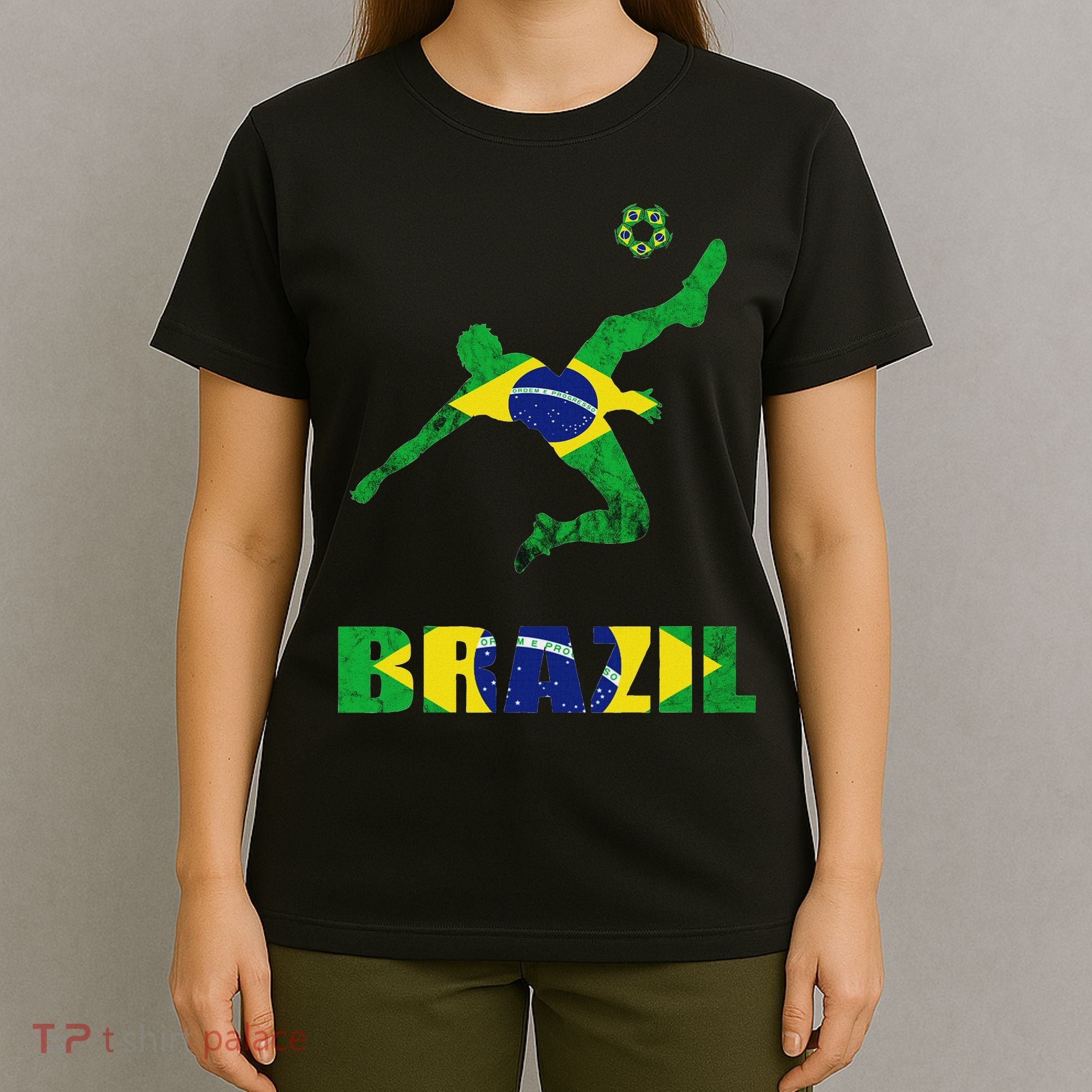 Brazil Soccer Brazilian Football Player Brasileiro Player T-Shirt