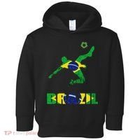 Brazil Soccer Brazilian Football Player Brasileiro Player Toddler Hoodie thumb 0