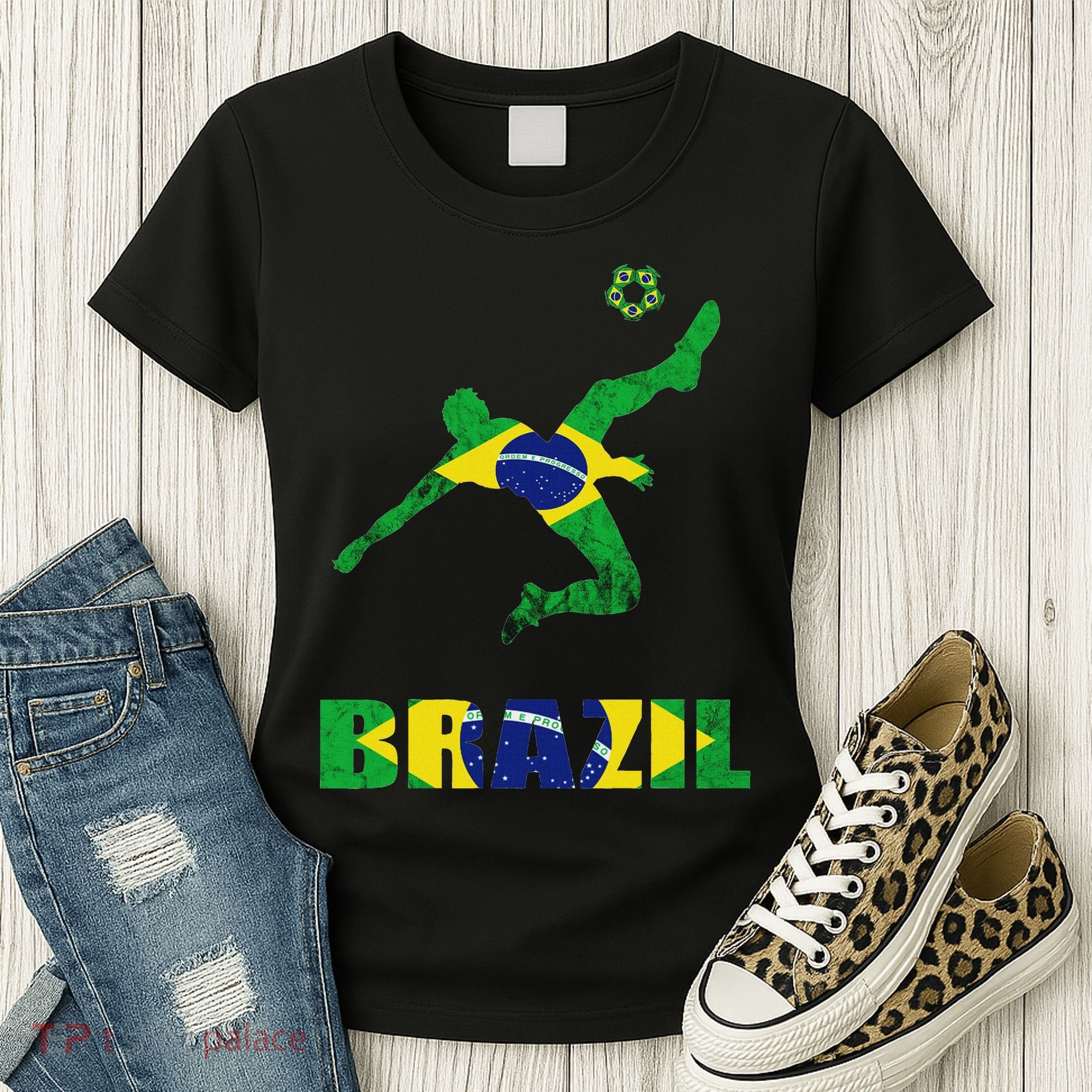 Brazil Soccer Brazilian Football Player Brasileiro Player Women's T-Shirt