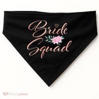 Bride Squad Bachelorette Party Bridal Shower Bridesmaid USA-Made Doggie Bandana thumb 0