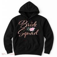 Bride Squad Bachelorette Party Bridal Shower Bridesmaid Hoodie thumb 0