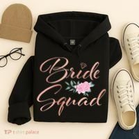 Bride Squad Bachelorette Party Bridal Shower Bridesmaid Hoodie thumb 4