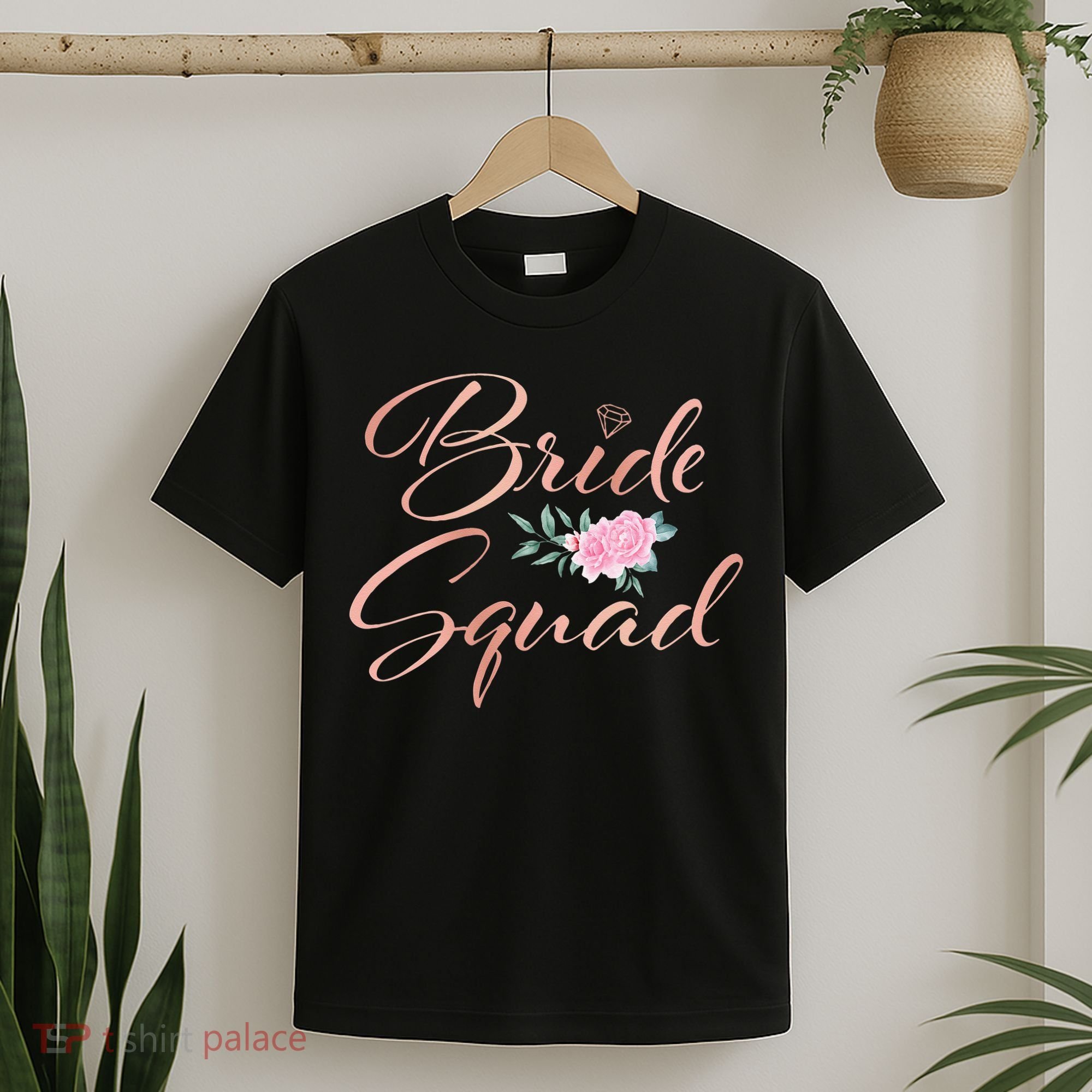 Bride Squad Bachelorette Party Bridal Shower Bridesmaid T-Shirt