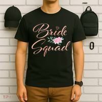 Bride Squad Bachelorette Party Bridal Shower Bridesmaid T-Shirt thumb 6