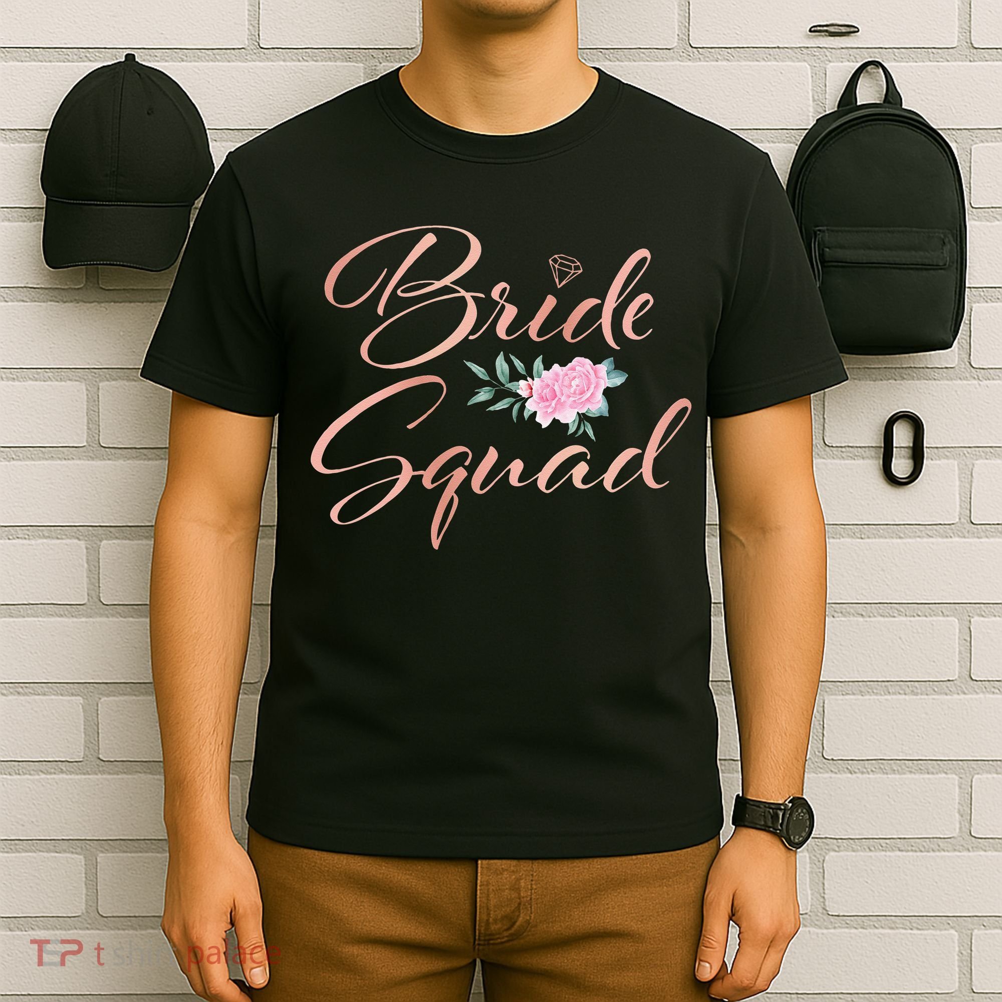 Bride Squad Bachelorette Party Bridal Shower Bridesmaid T-Shirt