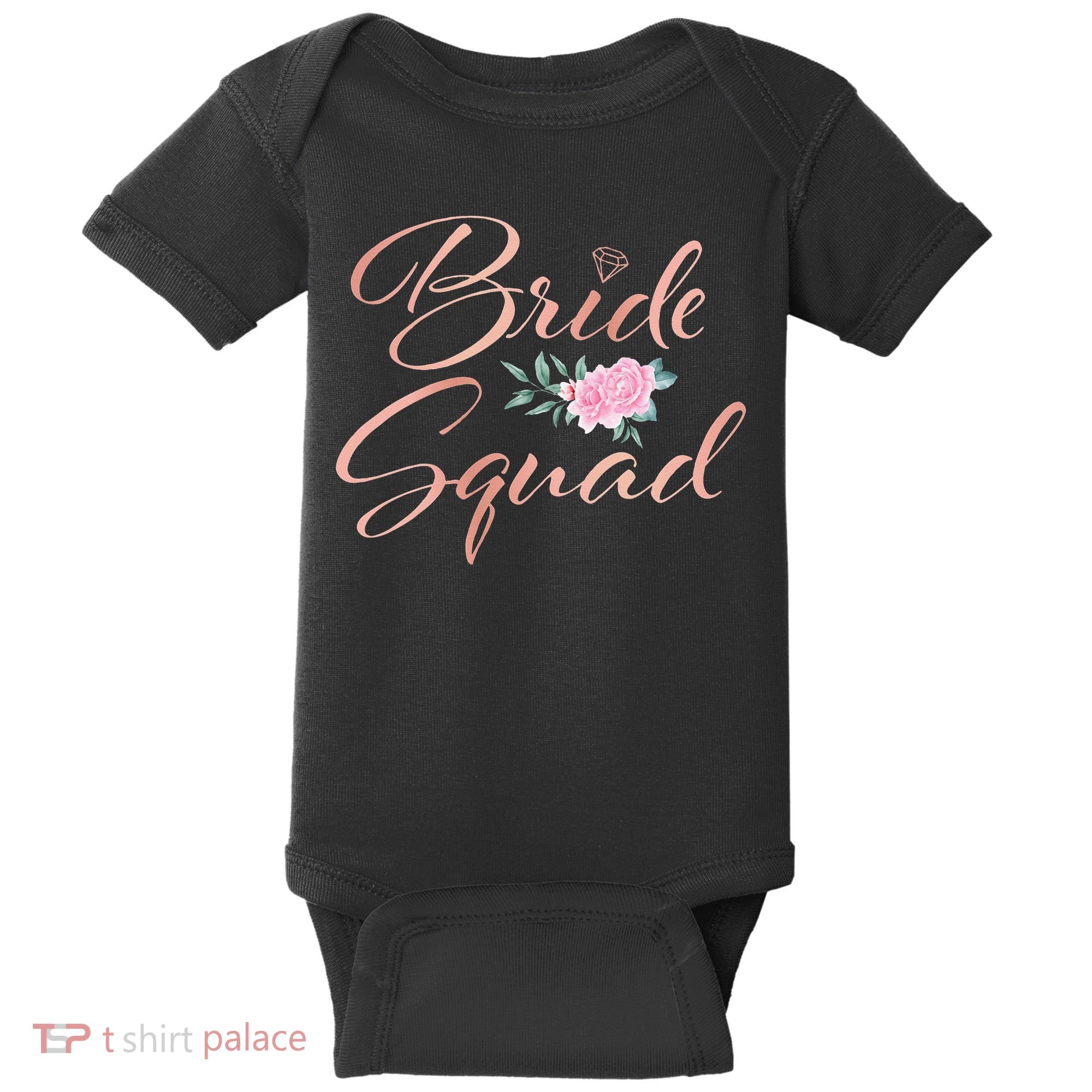 Bride Squad Bachelorette Party Bridal Shower Bridesmaid Baby Bodysuit