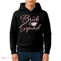 Bride Squad Bachelorette Party Bridal Shower Bridesmaid Kids Hoodie thumb 4