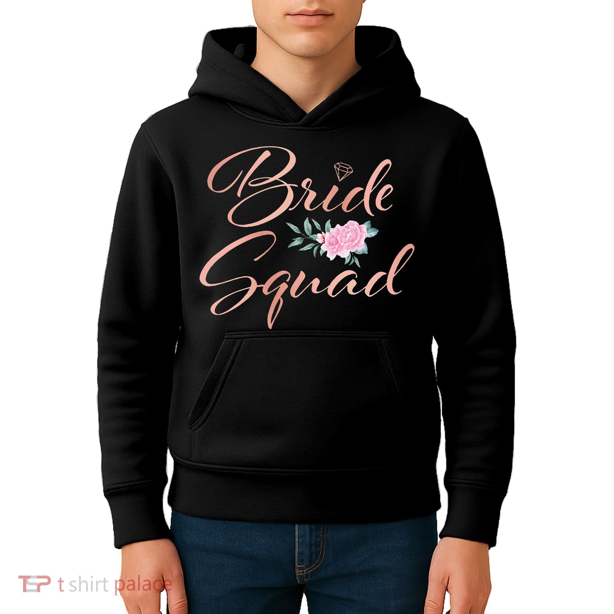 Bride Squad Bachelorette Party Bridal Shower Bridesmaid Kids Hoodie