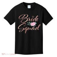 Bride Squad Bachelorette Party Bridal Shower Bridesmaid Kids T-Shirt thumb 0
