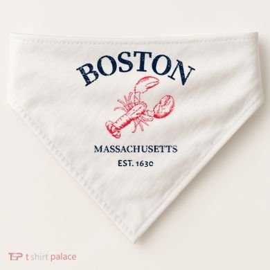 Boston Souvenir Boston Massachu USA-Made Doggie Bandana