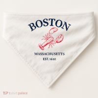 Boston Souvenir Boston Massachu USA-Made Doggie Bandana thumb 0