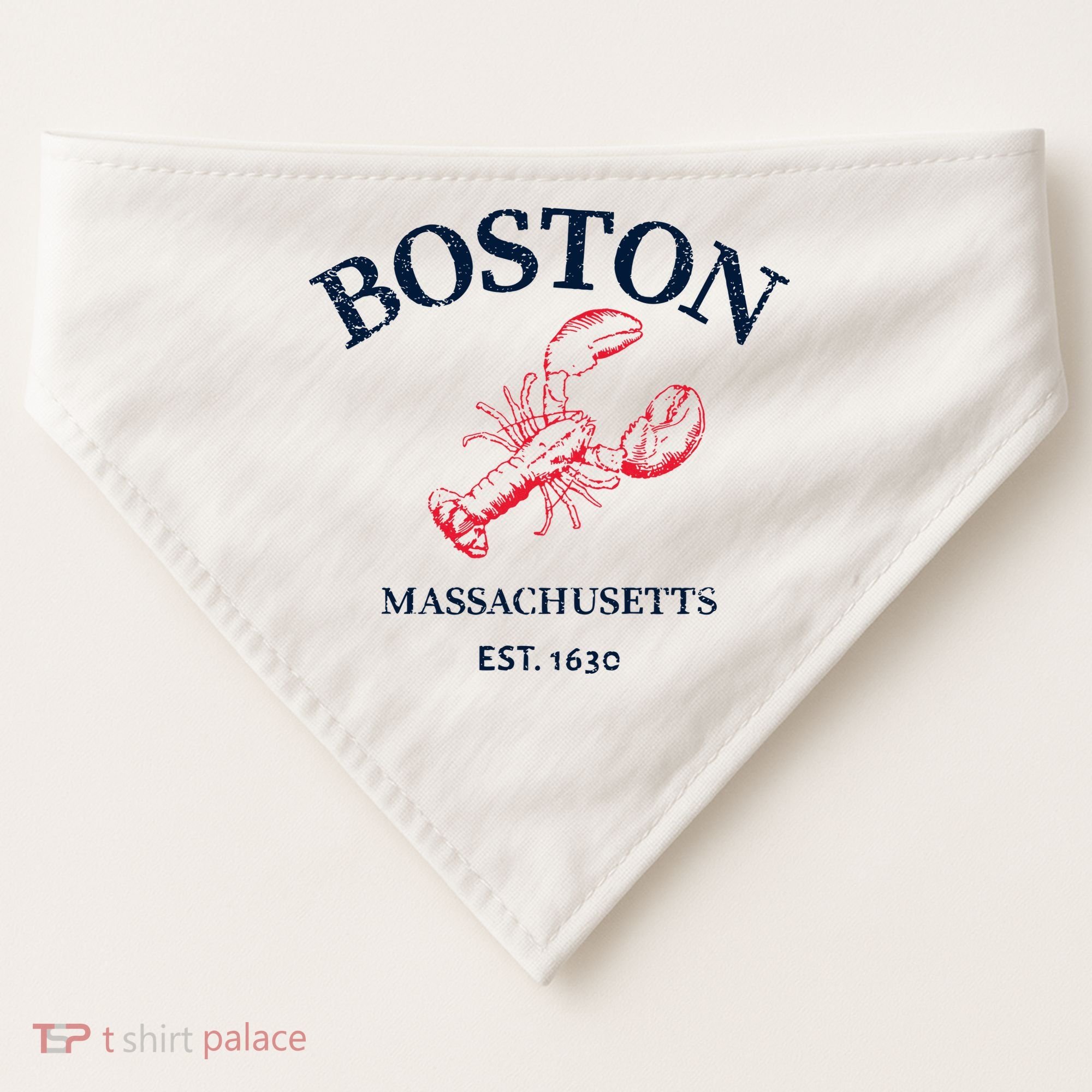 Boston Souvenir Boston Massachu USA-Made Doggie Bandana