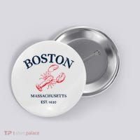 Boston Souvenir Boston Massachu Button thumb 0