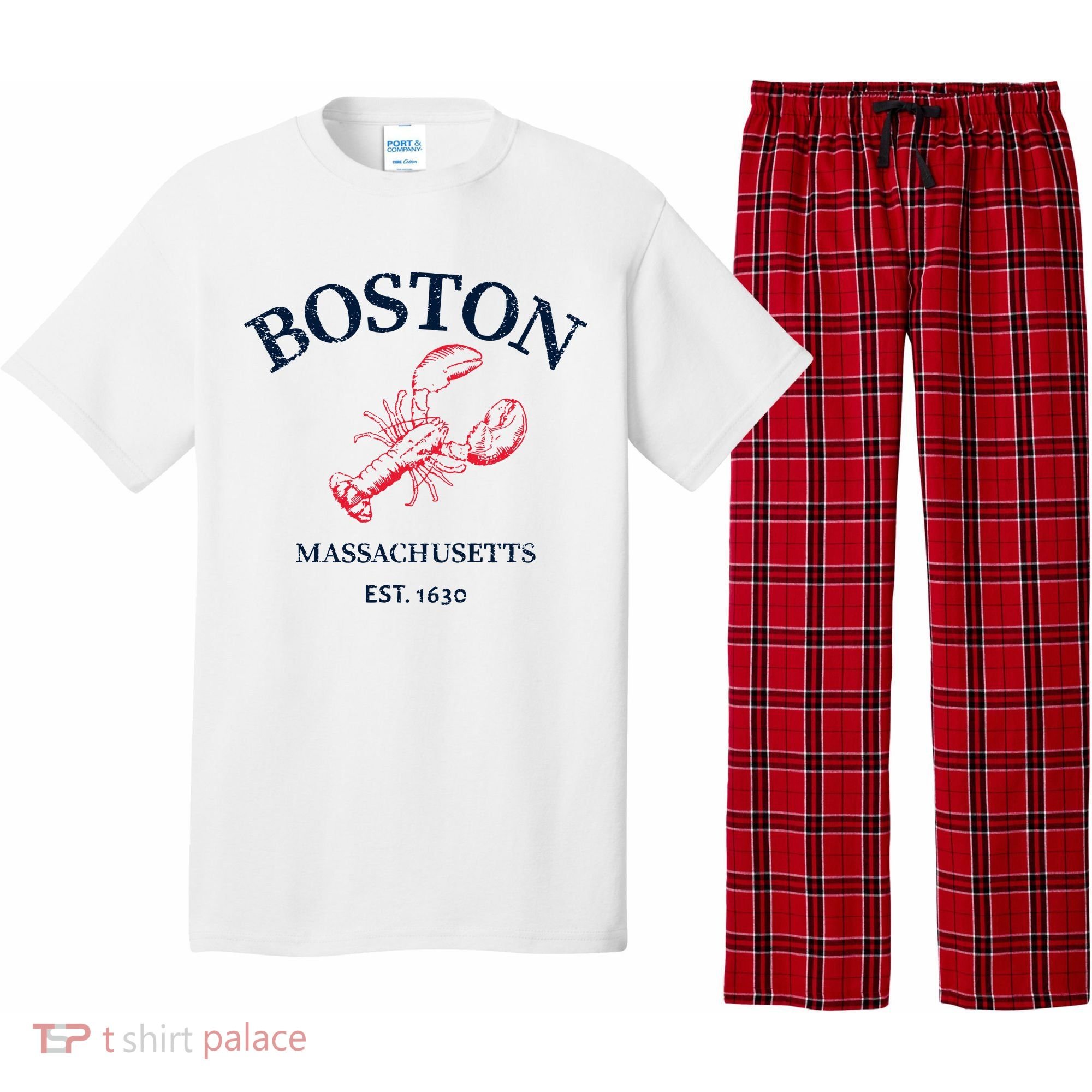 Boston Souvenir Boston Massachu Pajama Set