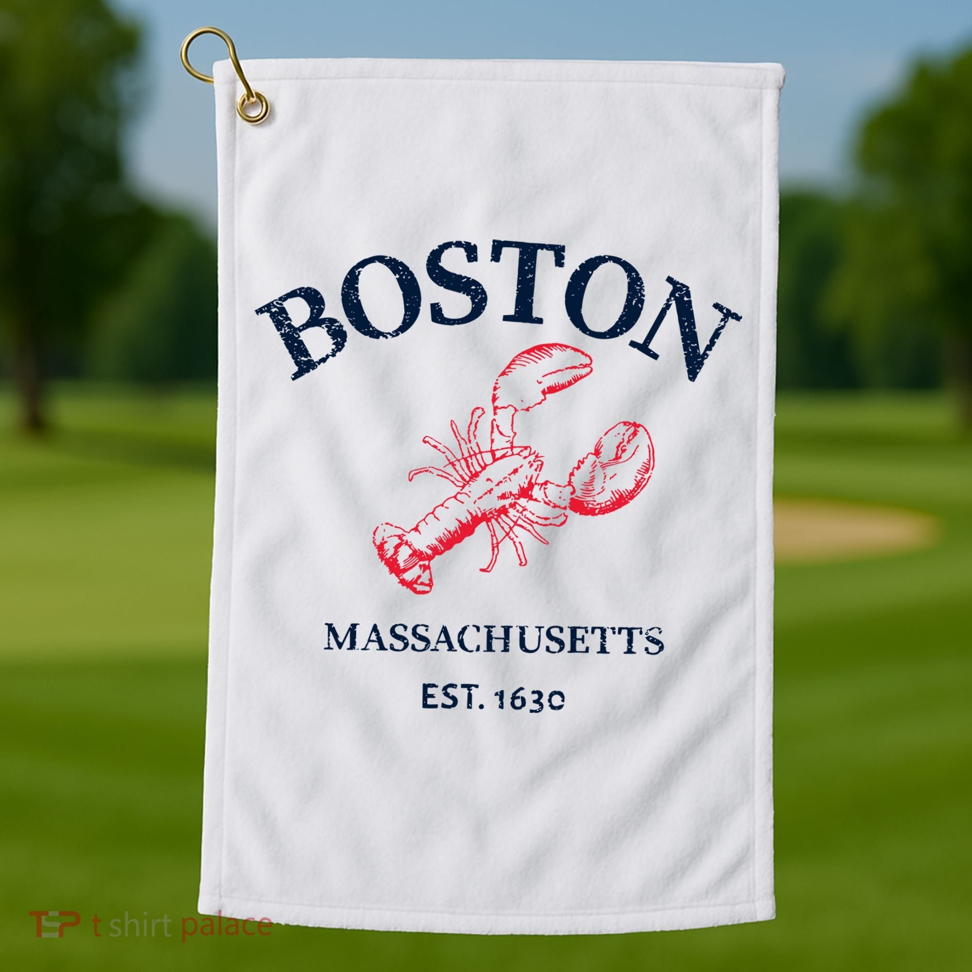 Boston Souvenir Boston Massachu Golf Towel