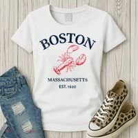 Boston Souvenir Boston Massachu Women's T-Shirt thumb 3
